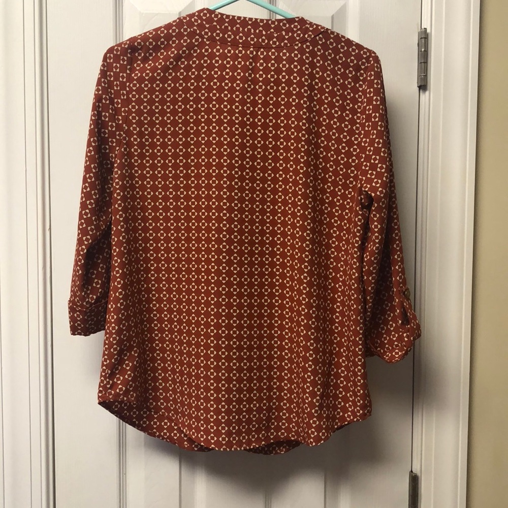 Rust Patterned Tunic - Picture 2 of 3